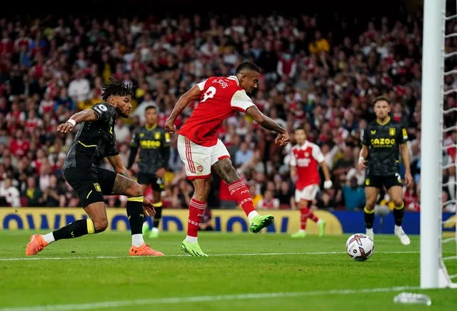 Gabriel Jesus opens the scoring for Arsenal