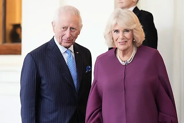 The King and Queen at Buckingham Palace