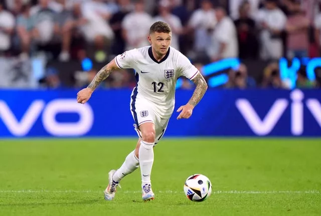 England defender Kieran Trippier looks for a pass