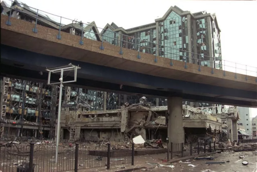 Docklands bomb damage 1