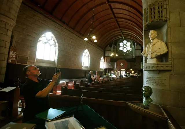 The inside of Crathie Kirk 