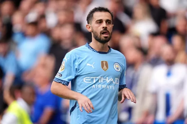 Manchester City’s Bernardo Silva during a match