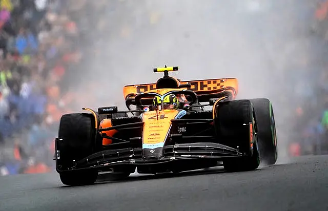 Lando Norris during third practice for the Dutch Grand Prix