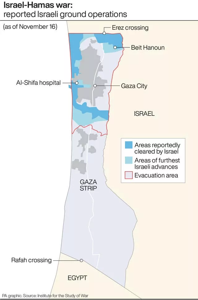 Israel-Hamas war: Reported Israeli ground operations