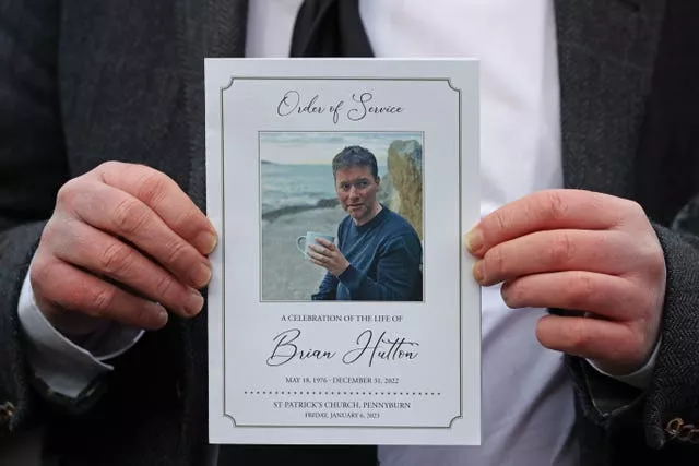 Brian Hutton funeral
