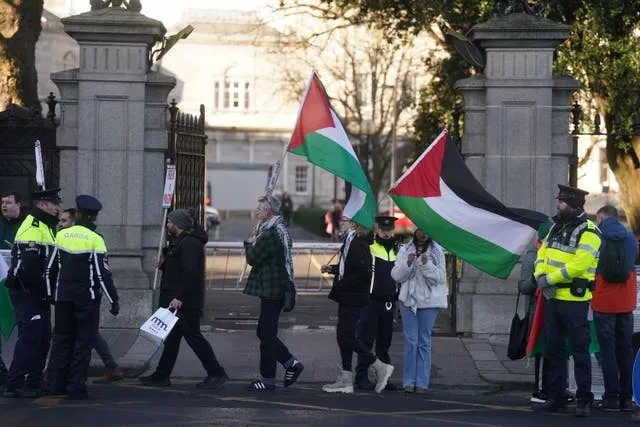 Protest outside Leinster House