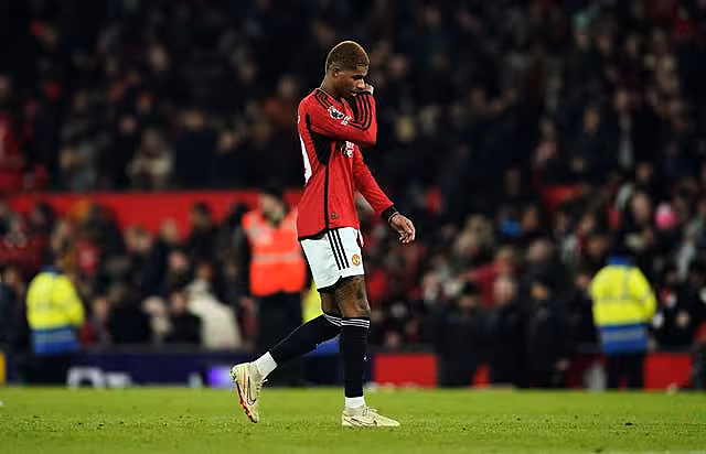 Marcus Rashford is available for Thursday's trip to Wolves