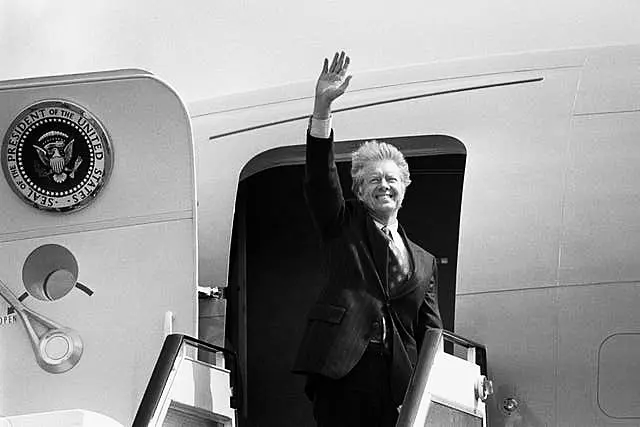 Politics – President Jimmy Carter Visit to Britain – Newcastle Airport