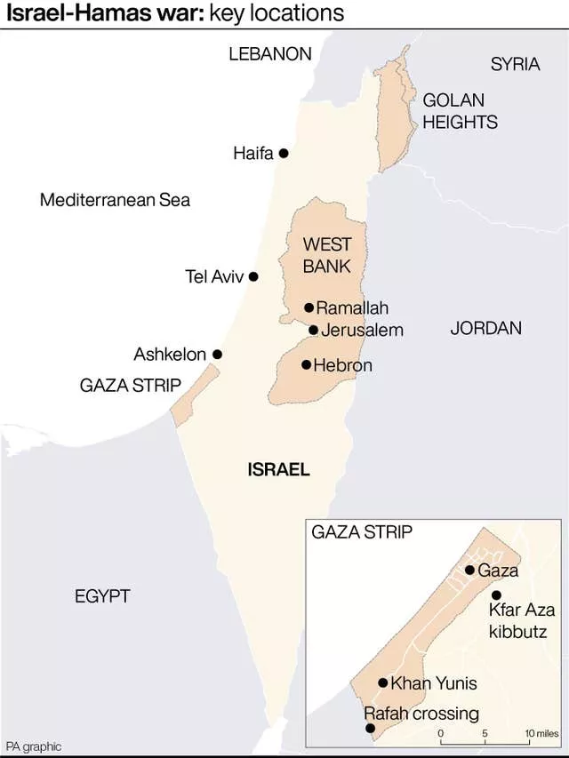 Israel-Hamas war: key locations