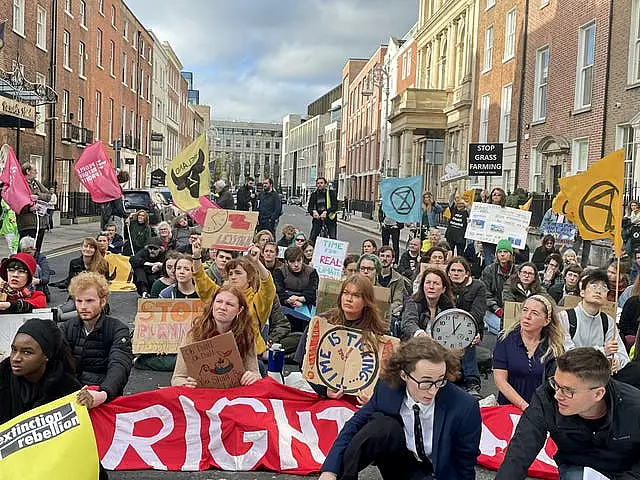 Climate change protest