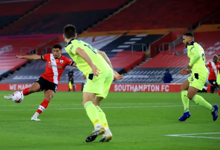 Che Adams fired Southampton ahead in just the seventh minute 
