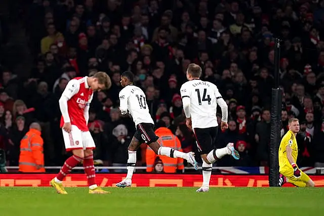 Marcus Rashford scored a fine individual goal against Arsenal in January