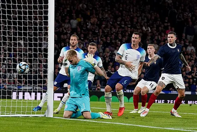 Aaron Ramsdale started for England in the friendly against Scotland in September 