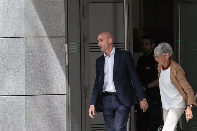 Luis Rubiales at court