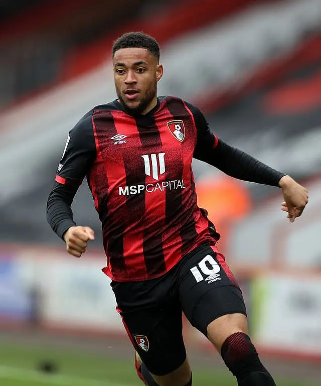 AFC Bournemouth’s Arnaut Danjuma during the Sky Bet Championship match at the Vitality Stadium, Bournemouth. 