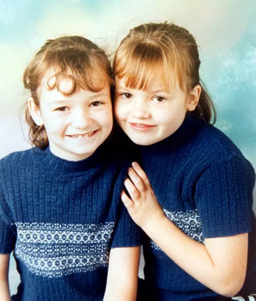 Katie Power and her sister Emily Power 