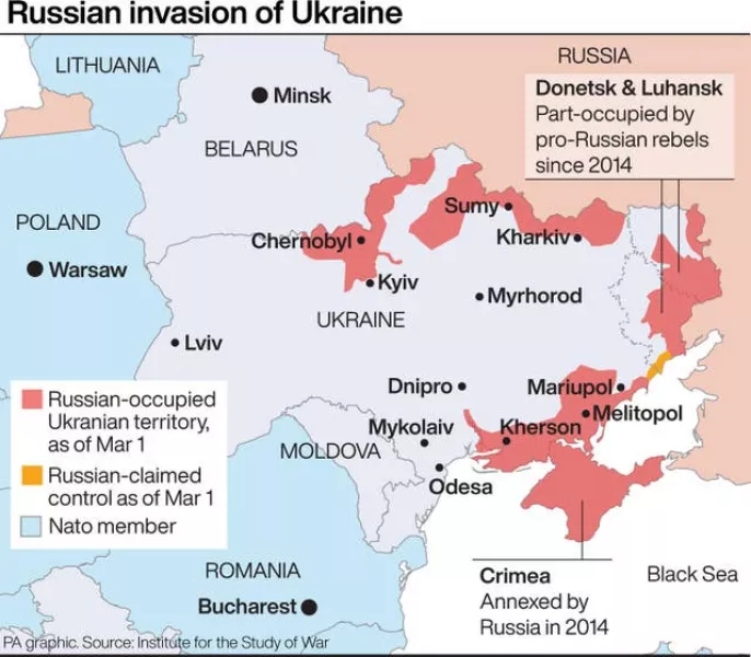 Russian invasion of Ukriane