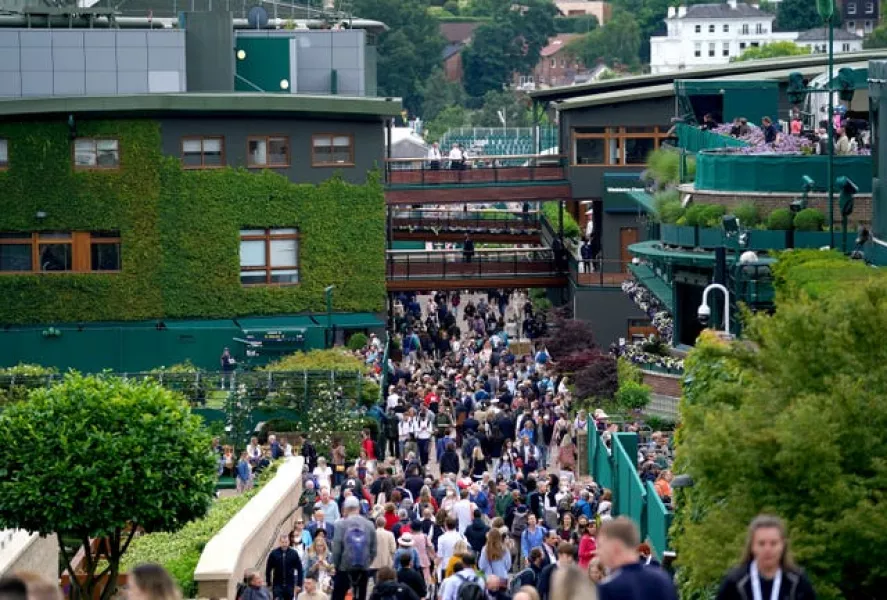 Fans have been welcomed back to Wimbledon this year