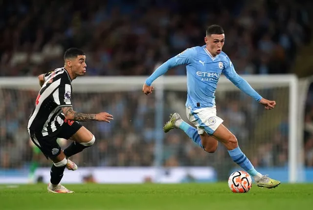 Phil Foden, right, starred for the recent Super Cup winners