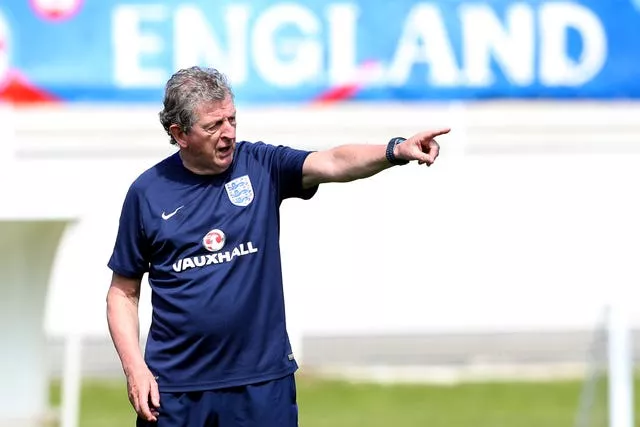 Former England manager Roy Hodgson during a training session