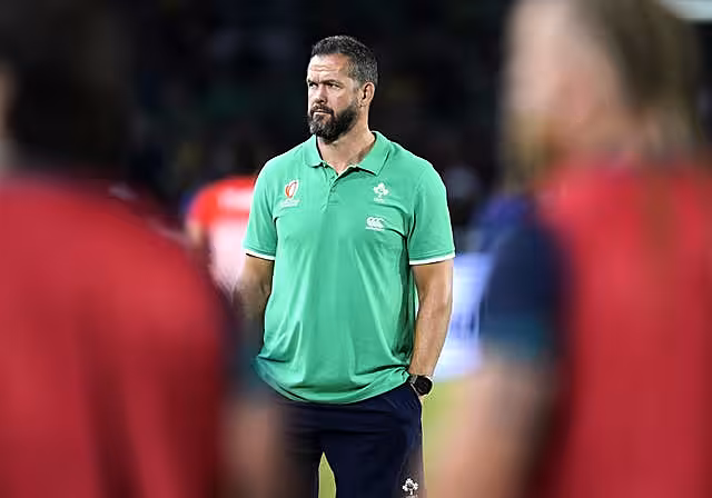 Ireland head coach Andy Farrell