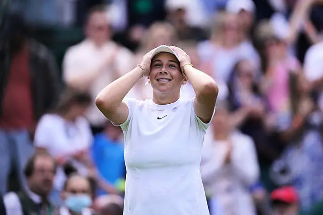Amanda Anisimova celebrates her victory