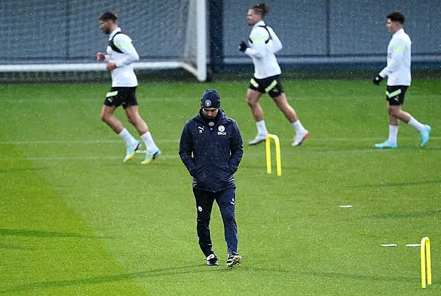 Manchester City training session