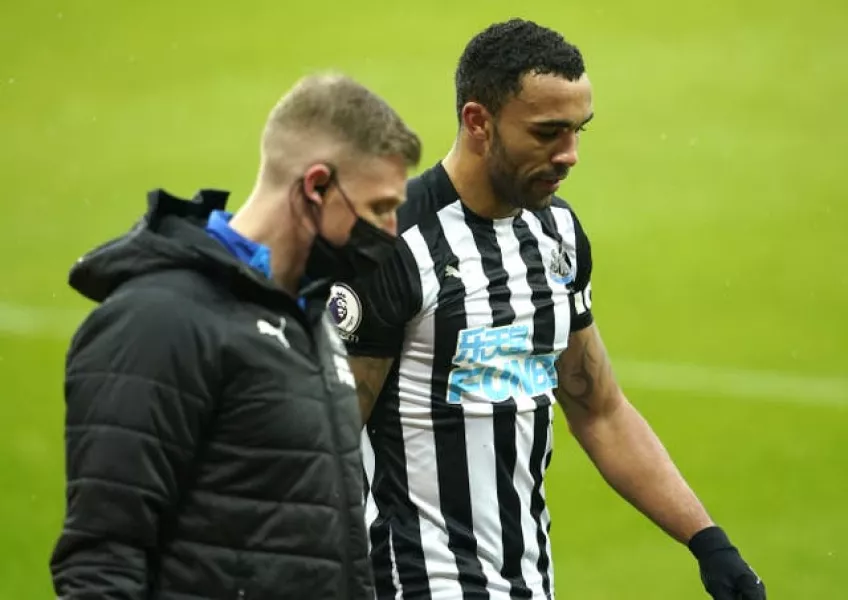 Newcastle striker Callum Wilson tore a hamstring in the 3-2 victory over Southampton on February 6