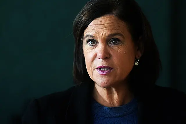 Sinn Fein leader Mary Lou McDonald 