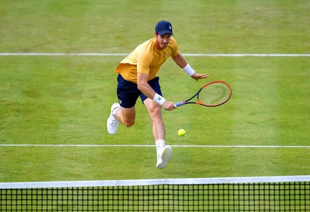 Andy Murray in action at the cinch Championships