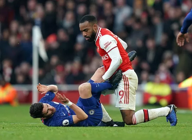 Jorginho and Alexandre Lacazette 