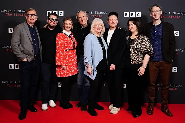 Cast of Gavin And Stacey on the red carpet