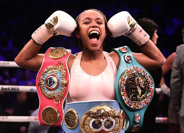 Natasha Jonas added a third belt to her collection 