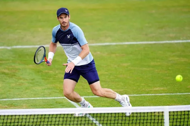 Andy Murray made a winning start to his grass-court campaign 