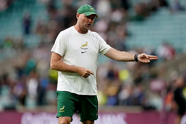 South Africa head coach Jacques Nienaber is awaiting the result of Ireland versus Scotland 