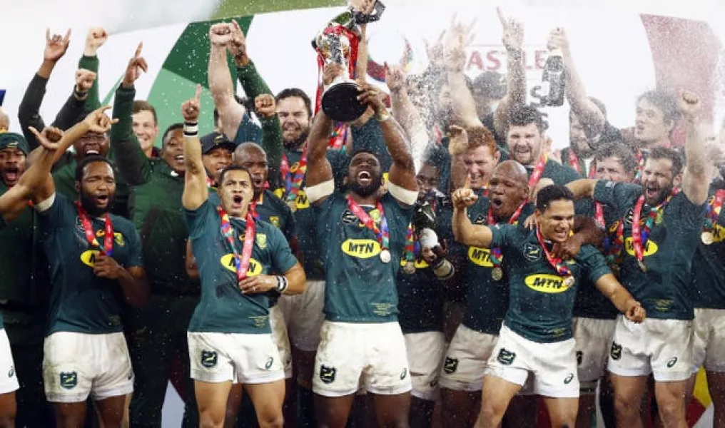 South Africa followed up their 2019 World Cup triumph by toppling the Lions 2-1