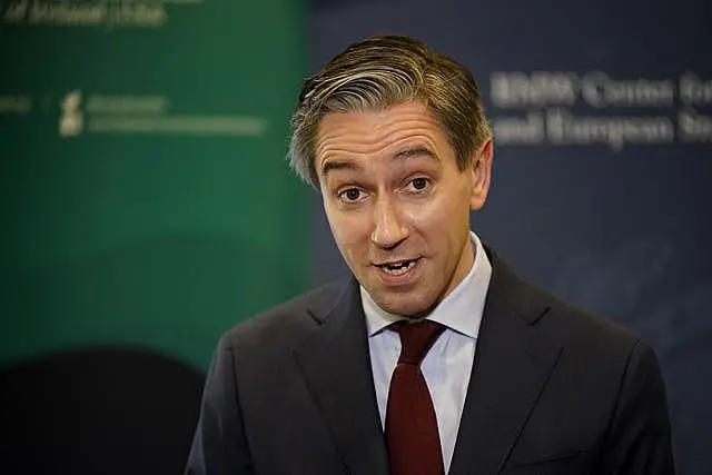 A close-up of Simon Harris