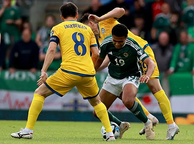 Shea Charles started for Northern Ireland