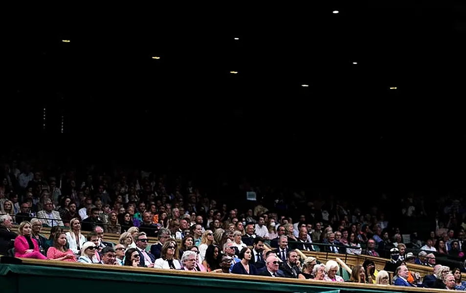 It was busy in the royal box during the Ladies’ singles match between Aryna Sabalenka and Ons Jabeuron