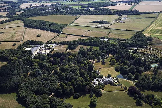 An aerial view of the grounds of Daylesford House, Gloucestershire (Steve Parsons/PA)