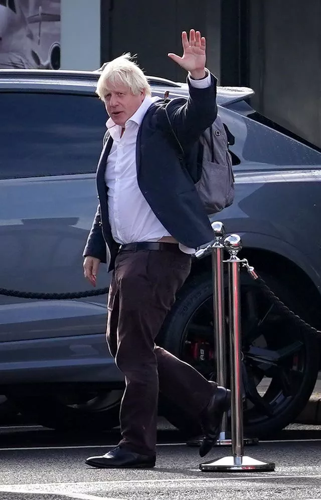 Former prime minister Boris Johnson (Gareth Fuller/PA)