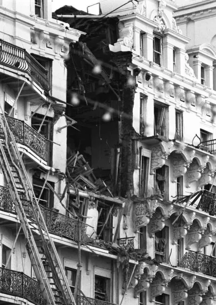 IRA BOMB/Grand Hotel facade