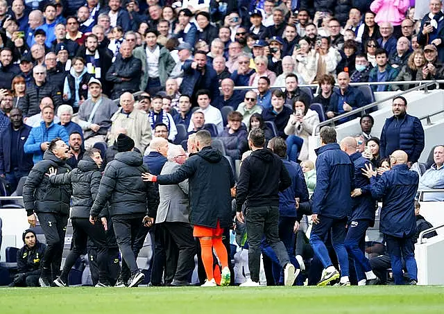 Tempers flared on the touchline as Cristian Stellini and Roberto De Zerbi were both sent off 