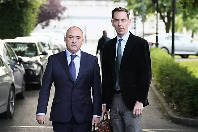 Ryan Tubridy, right, with his agent Noel Kelly