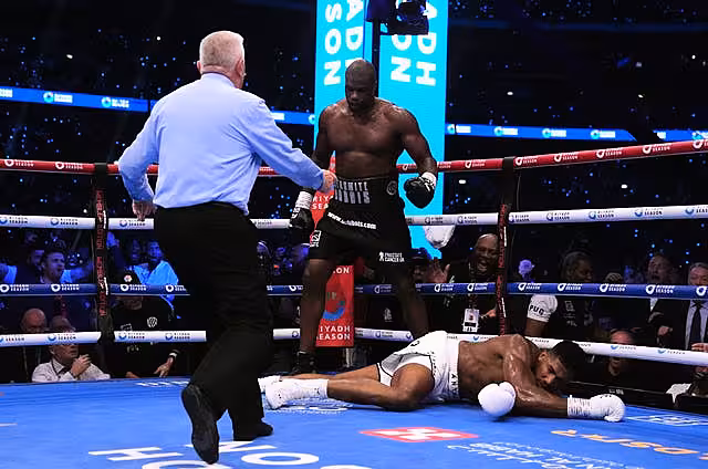 Anthony Joshua was knocked out in the fifth round by Daniel Dubois