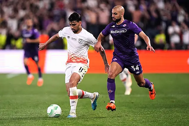 Sofyan Amrabat played in Fiorentina's Europa Conference League final defeat to West Ham in June