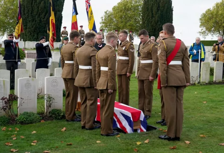First World War soldier to be laid to rest