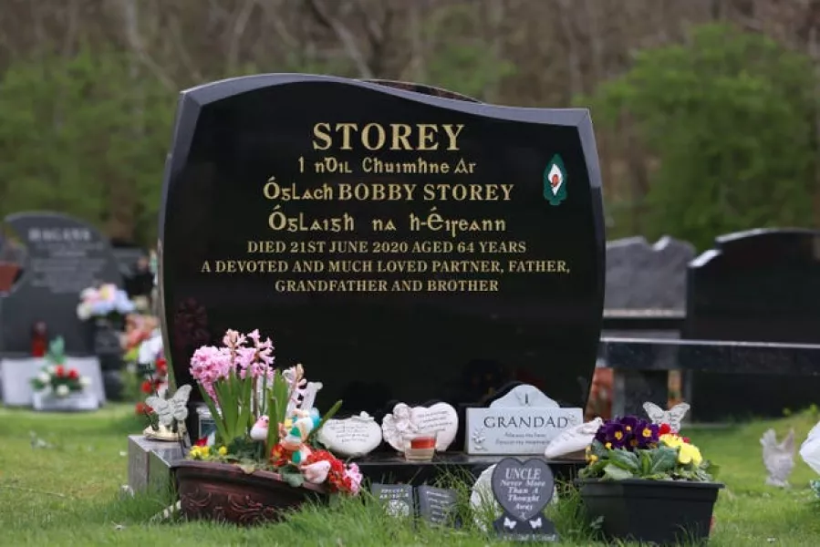 Bobby Storey's grave