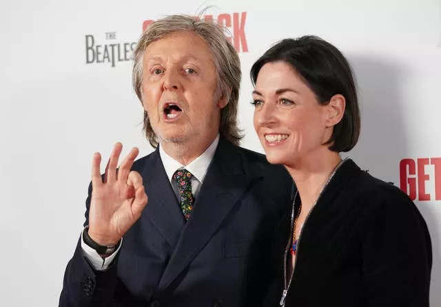 Sir Paul McCartney and his daughter Mary McCartney