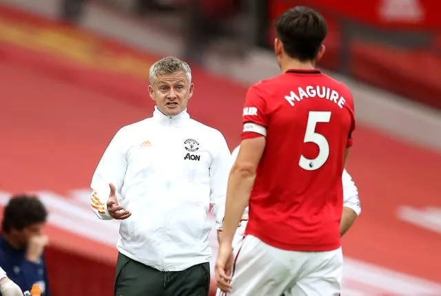 Ole Gunnar Solskjaer and Harry Maguire